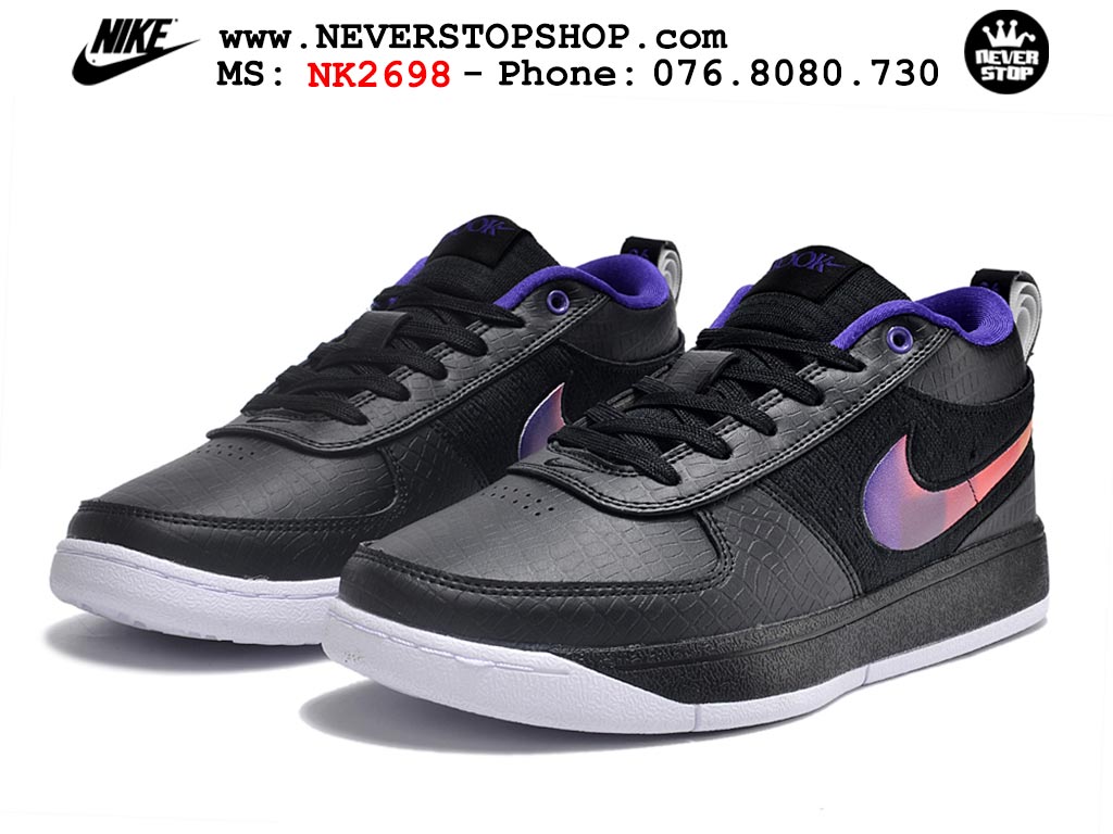 Giày bóng rổ cổ thấp Nike Book 1 Đen Tím nam nữ chuyên outdoor replica 1:1 like auth real chính hãng giá rẻ tốt nhất tại NeverStopShop.com HCM