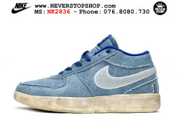 Giày bóng rổ cổ thấp Nike Book 1 Xanh Dương Nâu nam nữ chuyên outdoor replica 1:1 like auth real chính hãng giá rẻ tốt nhất tại NeverStopShop.com HCM