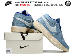 Giày bóng rổ cổ thấp Nike Book 1 Xanh Dương Nâu nam nữ chuyên outdoor replica 1:1 like auth real chính hãng giá rẻ tốt nhất tại NeverStopShop.com HCM