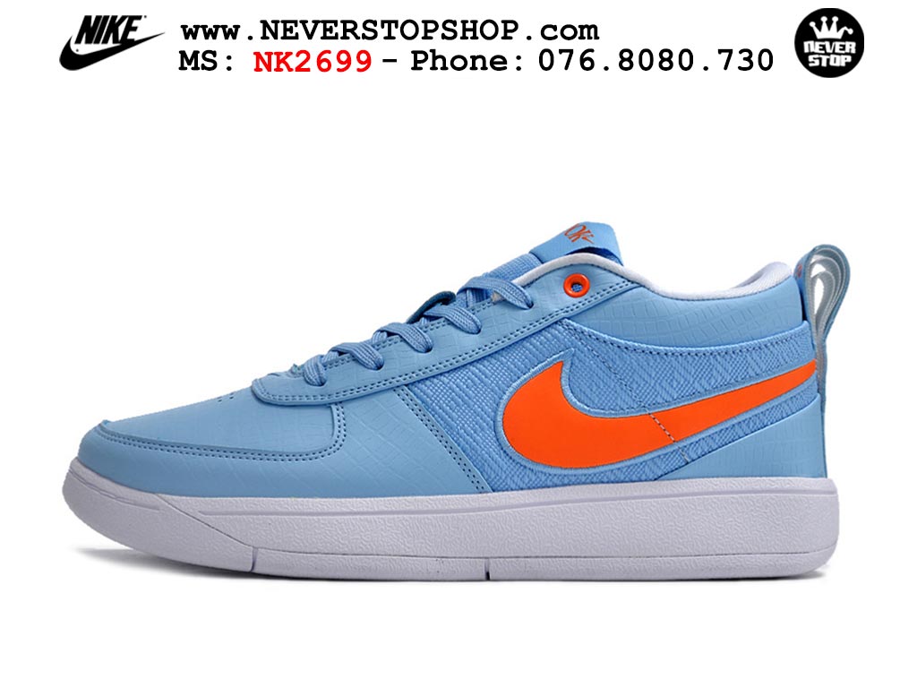 Giày bóng rổ cổ thấp Nike Book 1 Xanh Dương Cam nam nữ chuyên outdoor replica 1:1 like auth real chính hãng giá rẻ tốt nhất tại NeverStopShop.com HCM