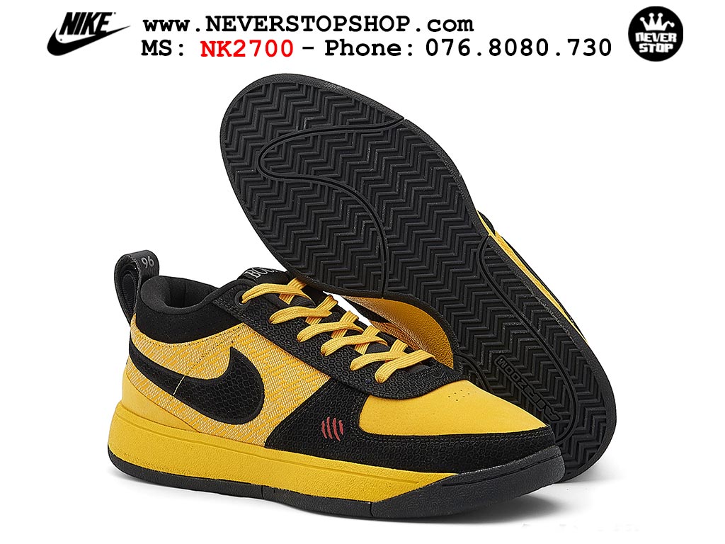 Giày bóng rổ cổ thấp Nike Book 1 Vàng Đen nam nữ chuyên outdoor replica 1:1 like auth real chính hãng giá rẻ tốt nhất tại NeverStopShop.com HCM