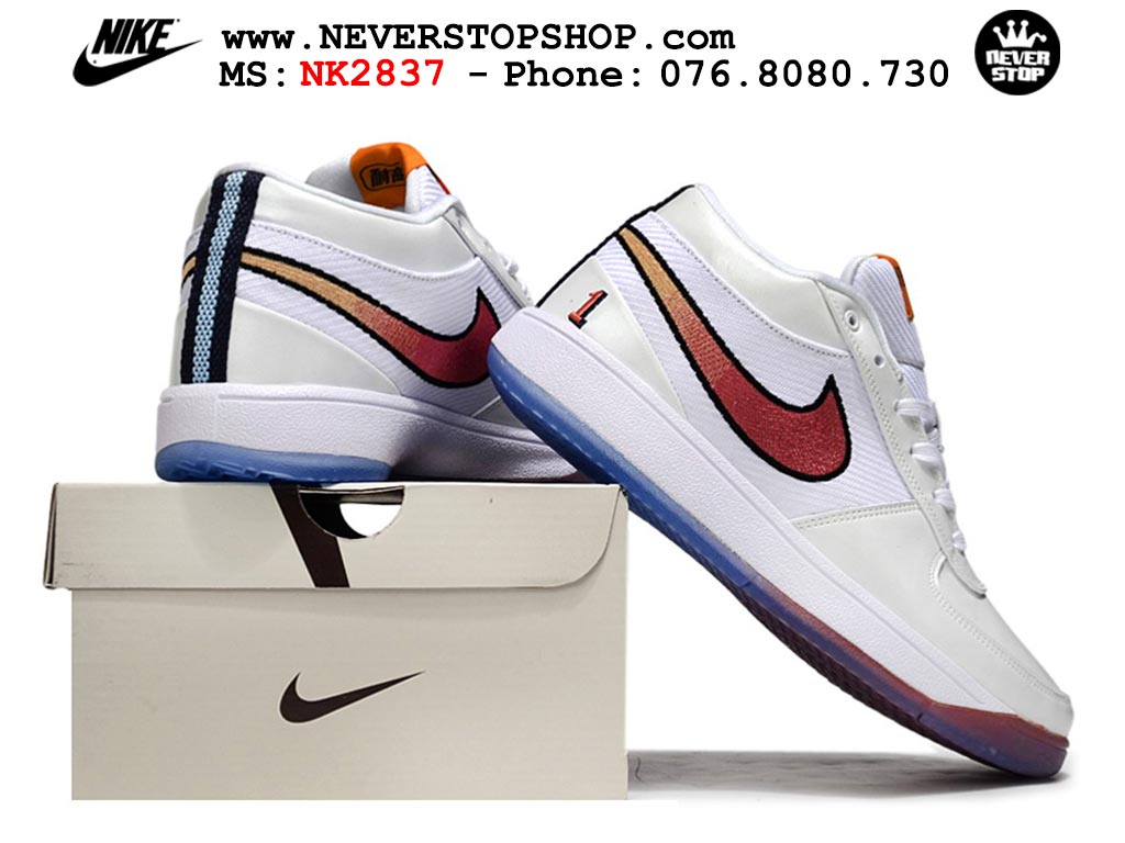 Giày bóng rổ cổ thấp Nike Book 1 Trắng Đỏ nam nữ chuyên outdoor replica 1:1 like auth real chính hãng giá rẻ tốt nhất tại NeverStopShop.com HCM