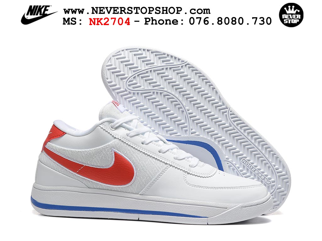 Giày bóng rổ cổ thấp Nike Book 1 Trắng Đỏ nam nữ chuyên outdoor replica 1:1 like auth real chính hãng giá rẻ tốt nhất tại NeverStopShop.com HCM