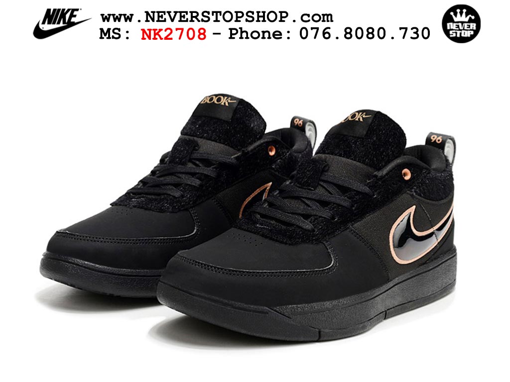 Giày bóng rổ cổ thấp Nike Book 1 Đen Hồng nam nữ chuyên outdoor replica 1:1 like auth real chính hãng giá rẻ tốt nhất tại NeverStopShop.com HCM