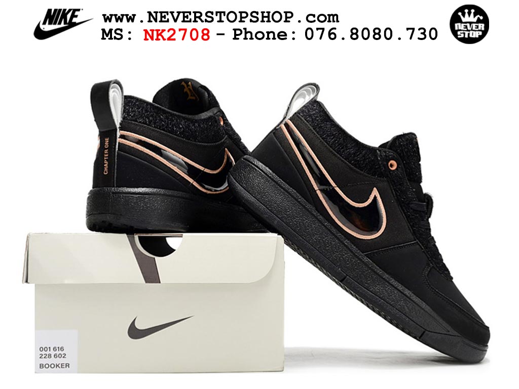 Giày bóng rổ cổ thấp Nike Book 1 Đen Hồng nam nữ chuyên outdoor replica 1:1 like auth real chính hãng giá rẻ tốt nhất tại NeverStopShop.com HCM