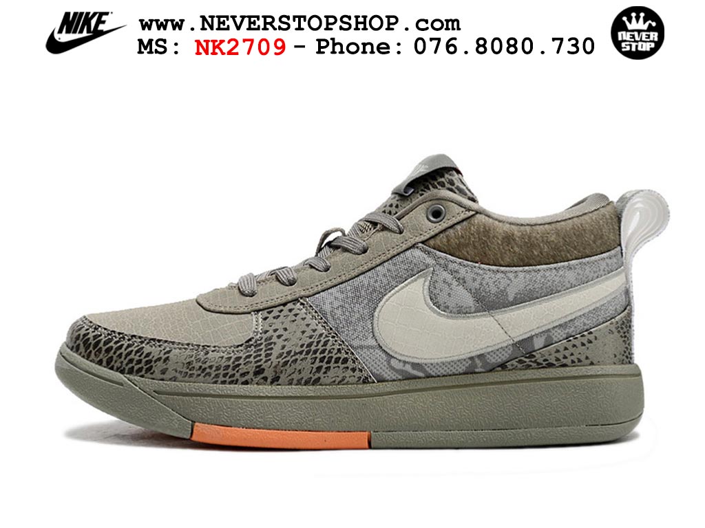 Giày bóng rổ cổ thấp Nike Book 1 Xám Cam nam nữ chuyên outdoor replica 1:1 like auth real chính hãng giá rẻ tốt nhất tại NeverStopShop.com HCM