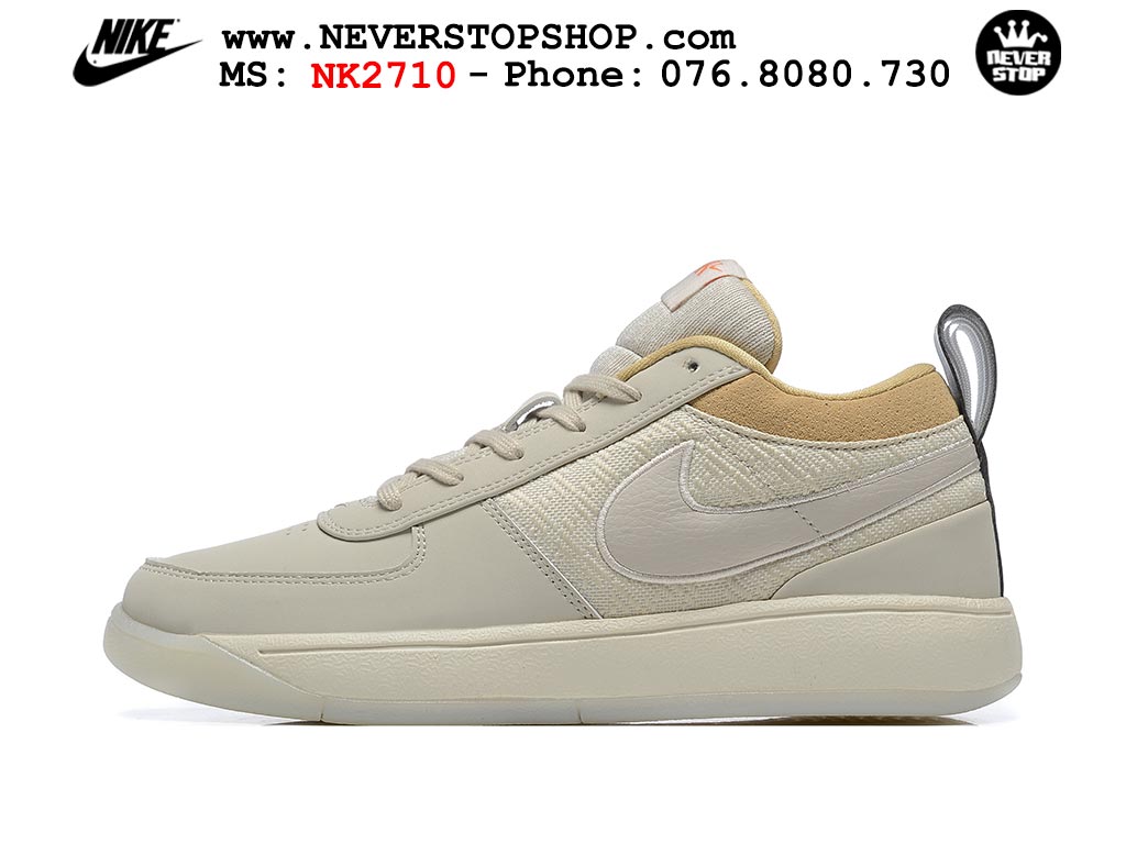 Giày bóng rổ cổ thấp Nike Book 1 Nâu Be nam nữ chuyên outdoor replica 1:1 like auth real chính hãng giá rẻ tốt nhất tại NeverStopShop.com HCM