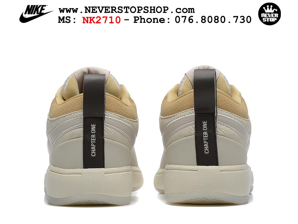 Giày bóng rổ cổ thấp Nike Book 1 Nâu Be nam nữ chuyên outdoor replica 1:1 like auth real chính hãng giá rẻ tốt nhất tại NeverStopShop.com HCM