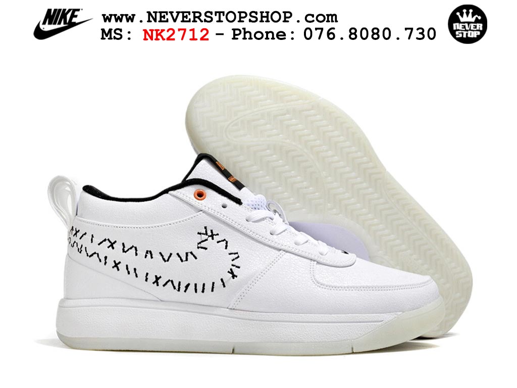 Giày bóng rổ cổ thấp Nike Book 1 Trắng Đen nam nữ chuyên outdoor replica 1:1 like auth real chính hãng giá rẻ tốt nhất tại NeverStopShop.com HCM