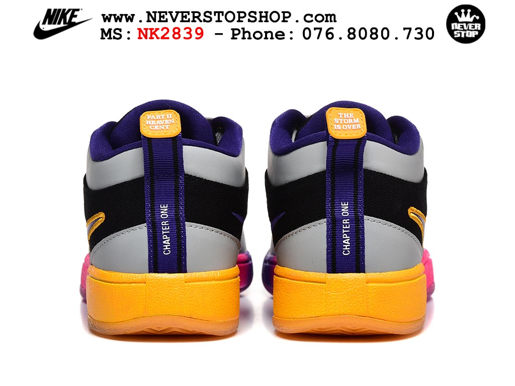 Giày bóng rổ cổ thấp Nike Book 1 Xám Tím nam nữ chuyên outdoor replica 1:1 like auth real chính hãng giá rẻ tốt nhất tại NeverStopShop.com HCM