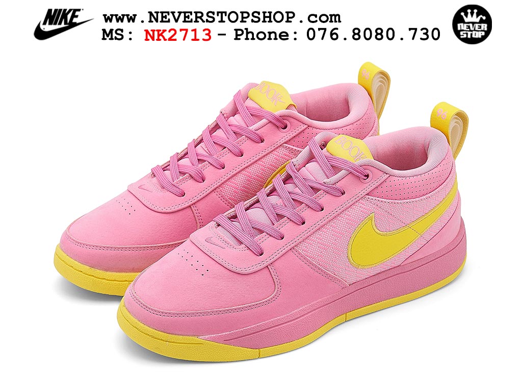 Giày bóng rổ cổ thấp Nike Book 1 Hồng Vàng nam nữ chuyên outdoor replica 1:1 like auth real chính hãng giá rẻ tốt nhất tại NeverStopShop.com HCM