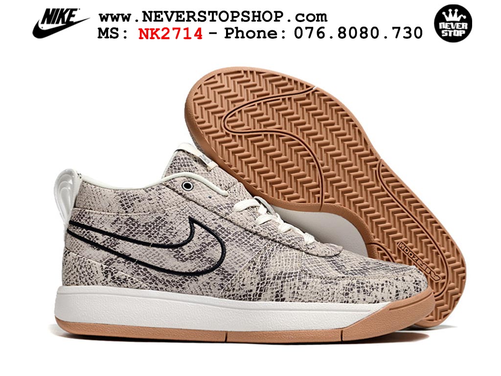 Giày bóng rổ cổ thấp Nike Book 1 Xám Trắng nam nữ chuyên outdoor replica 1:1 like auth real chính hãng giá rẻ tốt nhất tại NeverStopShop.com HCM