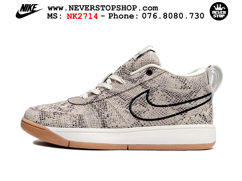 Giày bóng rổ cổ thấp Nike Book 1 Xám Trắng nam nữ chuyên outdoor replica 1:1 like auth real chính hãng giá rẻ tốt nhất tại NeverStopShop.com HCM