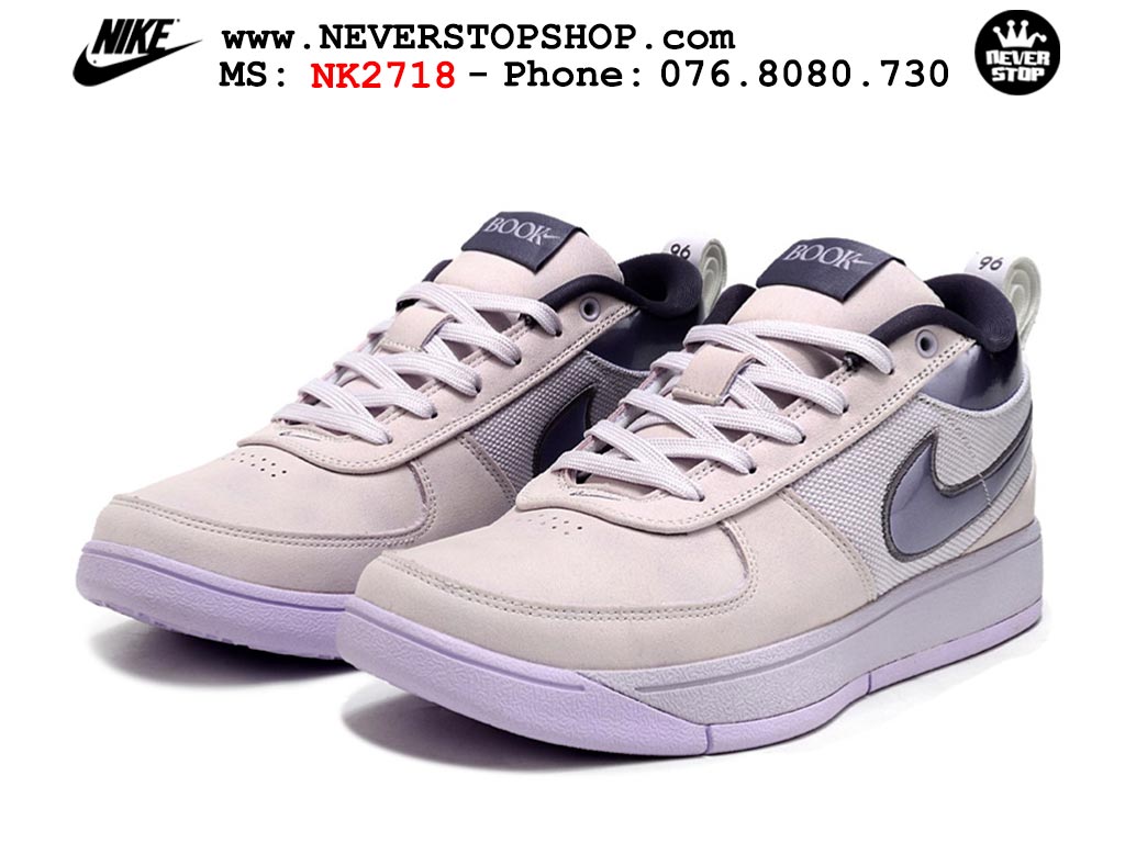 Giày bóng rổ cổ thấp Nike Book 1 Tím nam nữ chuyên outdoor replica 1:1 like auth real chính hãng giá rẻ tốt nhất tại NeverStopShop.com HCM