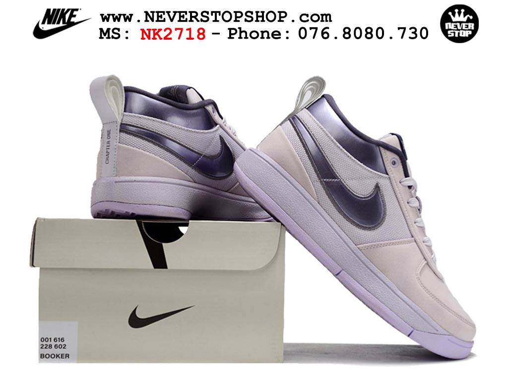 Giày bóng rổ cổ thấp Nike Book 1 Tím nam nữ chuyên outdoor replica 1:1 like auth real chính hãng giá rẻ tốt nhất tại NeverStopShop.com HCM