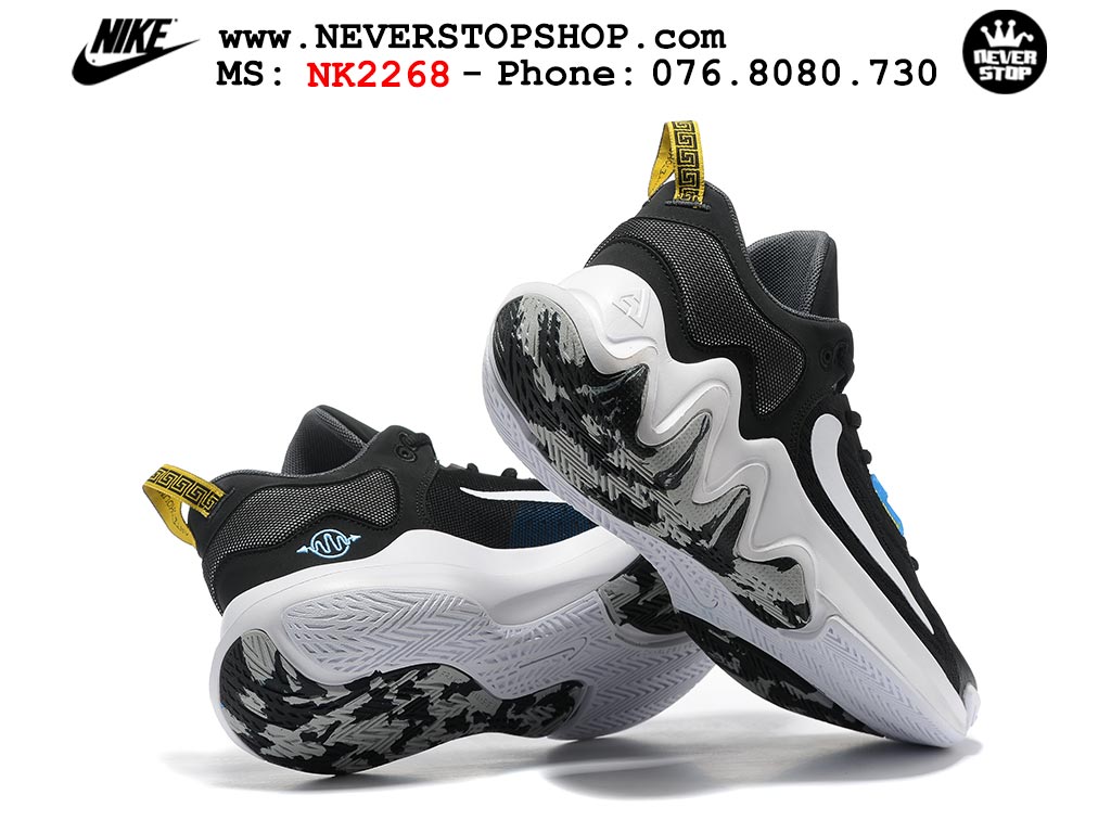 Giày bóng rổ cổ thấp Nike Giannis Immortality 2 Đen Trắng chuyên indoor outdoor replica 1:1 real chính hãng giá rẻ tốt nhất tại NeverStop Sneaker Shop Hồ Chí Minh