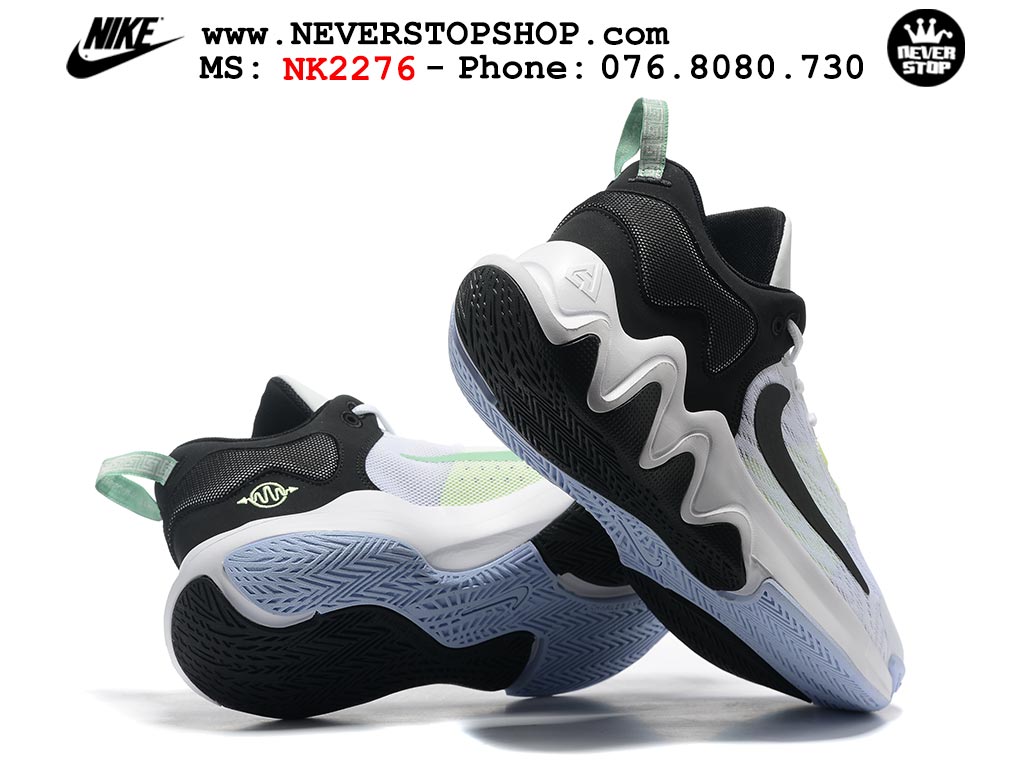 Giày bóng rổ cổ thấp Nike Giannis Immortality 2 Trắng Đen chuyên indoor outdoor replica 1:1 real chính hãng giá rẻ tốt nhất tại NeverStop Sneaker Shop Hồ Chí Minh