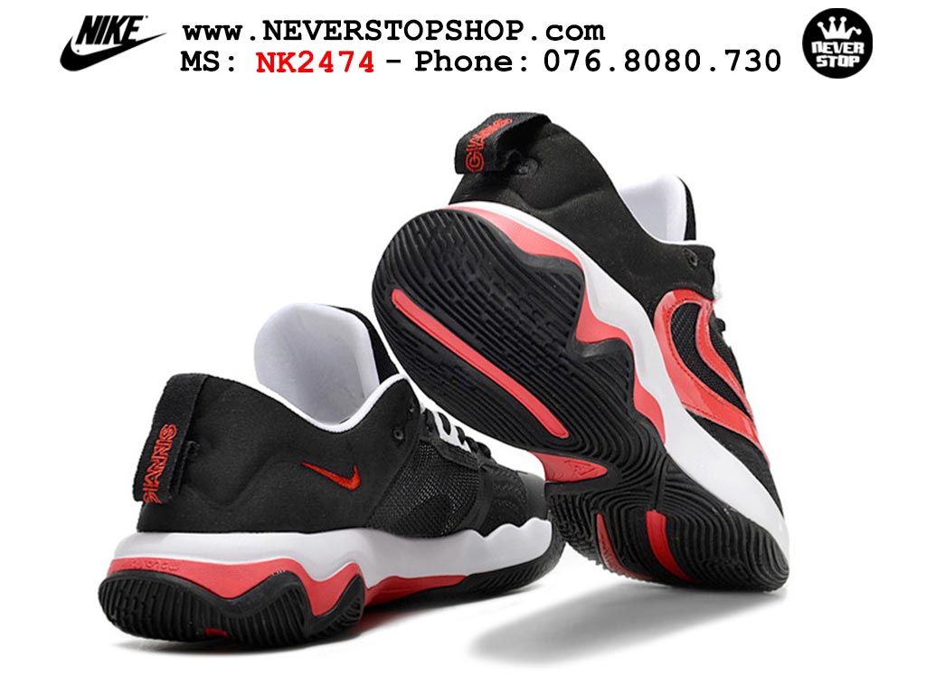 Giày bóng rổ cổ thấp Nike Giannis Immortality 3 Đen Đỏ chuyên indoor outdoor replica 1:1 real chính hãng giá rẻ tốt nhất tại NeverStop Sneaker Shop Hồ Chí Minh
