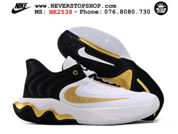 Giày bóng rổ cổ thấp Nike Giannis Immortality 4 Trắng Vàng chuyên indoor outdoor replica 1:1 real chính hãng giá rẻ tốt nhất tại NeverStop Sneaker Shop Hồ Chí Minh