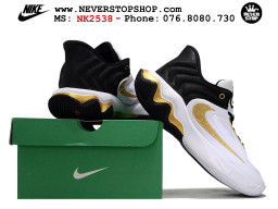 Giày bóng rổ cổ thấp Nike Giannis Immortality 4 Trắng Vàng chuyên indoor outdoor replica 1:1 real chính hãng giá rẻ tốt nhất tại NeverStop Sneaker Shop Hồ Chí Minh