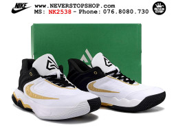 Giày bóng rổ cổ thấp Nike Giannis Immortality 4 Trắng Vàng chuyên indoor outdoor replica 1:1 real chính hãng giá rẻ tốt nhất tại NeverStop Sneaker Shop Hồ Chí Minh