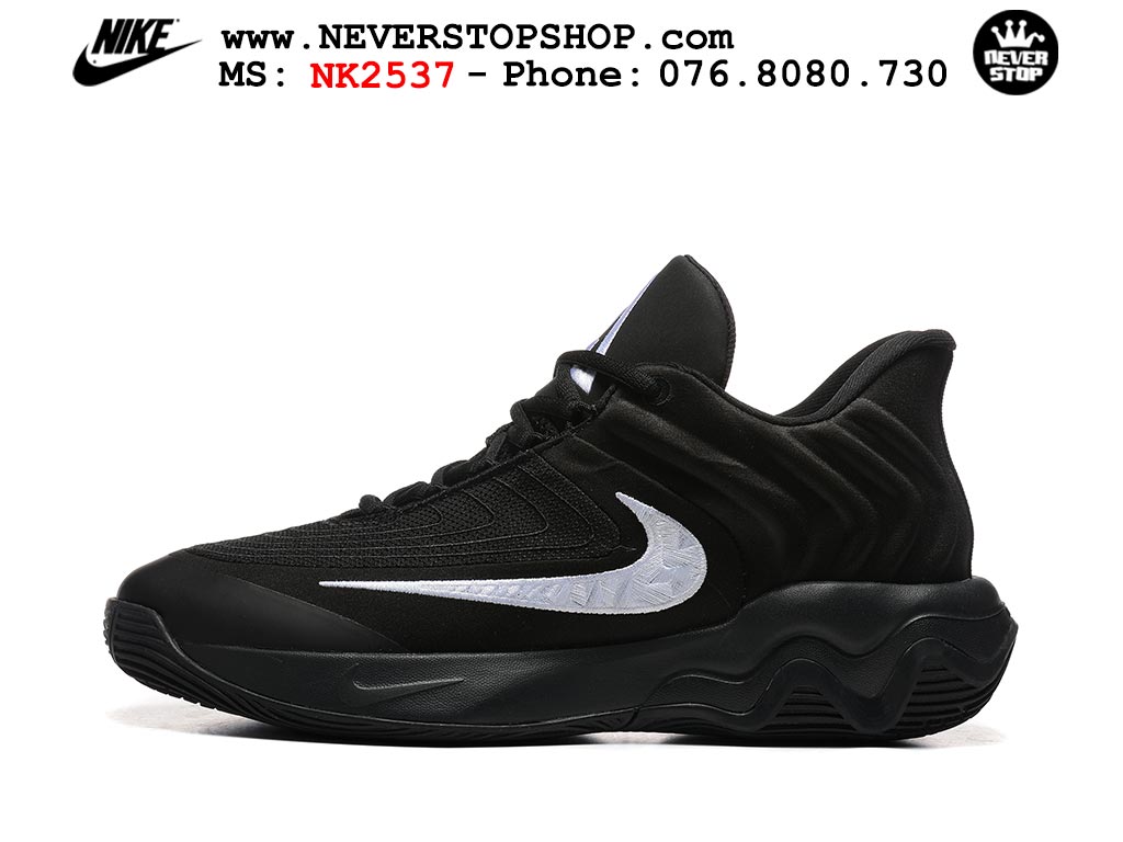 Giày bóng rổ cổ thấp Nike Giannis Immortality 4 Đen Trắng chuyên indoor outdoor replica 1:1 real chính hãng giá rẻ tốt nhất tại NeverStop Sneaker Shop Hồ Chí Minh