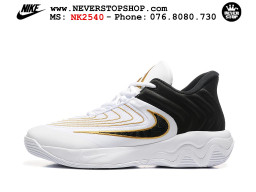 Giày bóng rổ cổ thấp Nike Giannis Immortality 4 Trắng Đen chuyên indoor outdoor replica 1:1 real chính hãng giá rẻ tốt nhất tại NeverStop Sneaker Shop Hồ Chí Minh