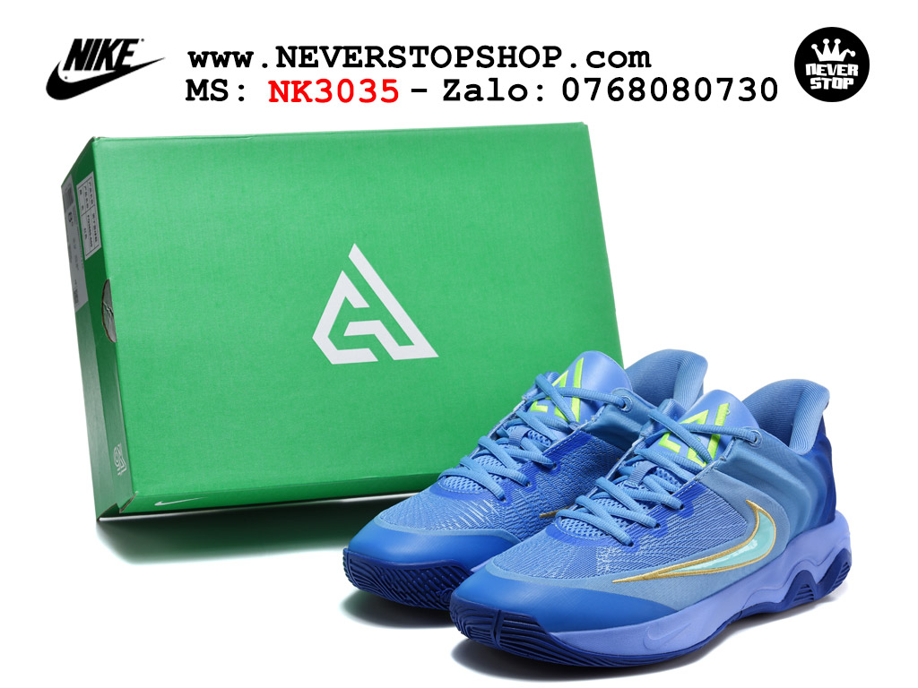 Giày bóng rổ outdoor Nike Giannis Immortality 4 Xanh Tím nhẹ êm cổ thấp đế chống mòn rít sân giá tốt tại NeverStop Basketball Sneaker Shop Giày bóng rổ cổ thấp Nike Giannis Immortality 4 Xanh Tím chuyên indoor outdoor replica 1:1 real chính hãng giá rẻ tốt nhất tại NeverStop Sneaker Shop Hồ Chí Minh