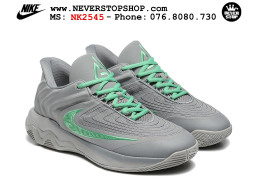 Giày bóng rổ cổ thấp Nike Giannis Immortality 4 Xám Xanh Lá chuyên indoor outdoor replica 1:1 real chính hãng giá rẻ tốt nhất tại NeverStop Sneaker Shop Hồ Chí Minh