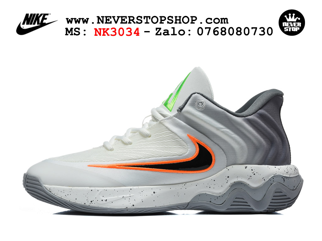 Giày bóng rổ outdoor Nike Giannis Immortality 4 Trắng Xám Đen nhẹ êm cổ thấp đế chống mòn rít sân giá tốt tại NeverStop Basketball Sneaker Shop Giày bóng rổ cổ thấp Nike Giannis Immortality 4 Trắng Xám Đen chuyên indoor outdoor replica 1:1 real chính hãng giá rẻ tốt nhất tại NeverStop Sneaker Shop Hồ Chí Minh