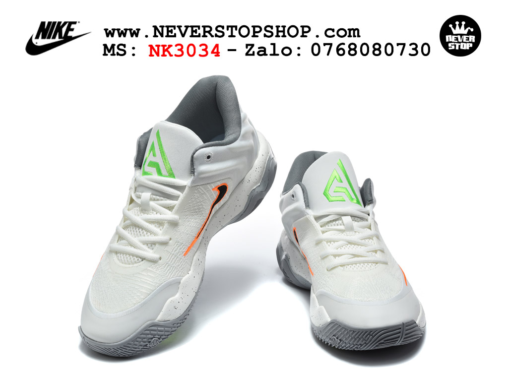 Giày bóng rổ outdoor Nike Giannis Immortality 4 Trắng Xám Đen nhẹ êm cổ thấp đế chống mòn rít sân giá tốt tại NeverStop Basketball Sneaker Shop Giày bóng rổ cổ thấp Nike Giannis Immortality 4 Trắng Xám Đen chuyên indoor outdoor replica 1:1 real chính hãng giá rẻ tốt nhất tại NeverStop Sneaker Shop Hồ Chí Minh