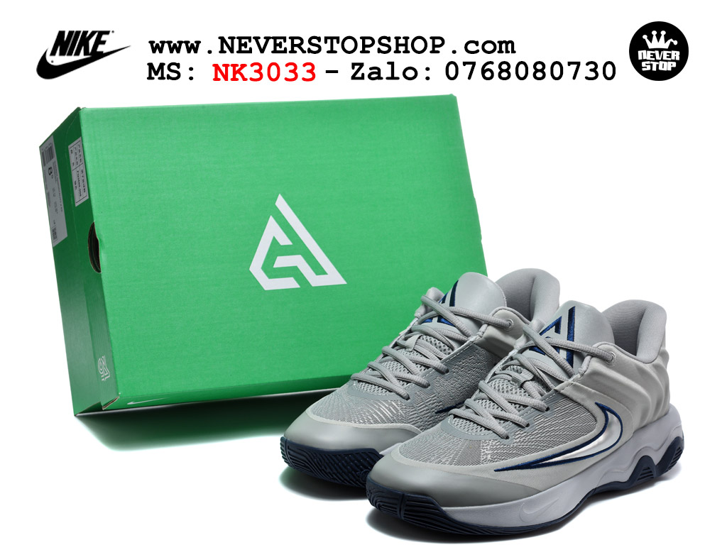 Giày bóng rổ outdoor Nike Giannis Immortality 4 Xám Bạc nhẹ êm cổ thấp đế chống mòn rít sân giá tốt tại NeverStop Basketball Sneaker Shop Giày bóng rổ cổ thấp Nike Giannis Immortality 4 Xám Bạc chuyên indoor outdoor replica 1:1 real chính hãng giá rẻ tốt nhất tại NeverStop Sneaker Shop Hồ Chí Minh