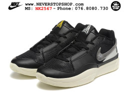 Giày bóng rổ cổ thấp Nike Ja 1 Đen Trắng nam chuyên outdoor replica 1:1 real chính hãng giá rẻ tốt nhất tại NeverStopShop.com HCM