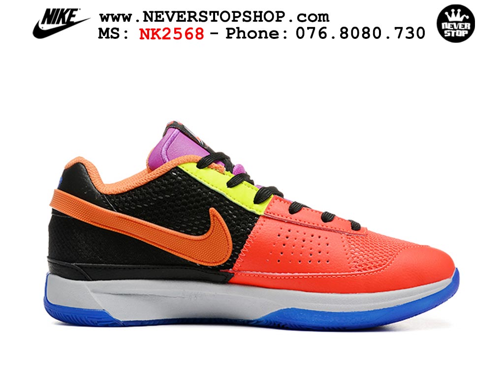 Giày bóng rổ cổ thấp Nike Ja 1 Cam Tím nam chuyên outdoor replica 1:1 real chính hãng giá rẻ tốt nhất tại NeverStopShop.com HCM