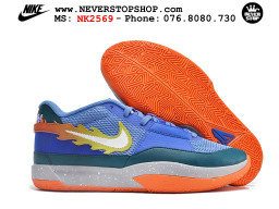 Giày bóng rổ cổ thấp Nike Ja 1 Xanh Dương Cam nam chuyên outdoor replica 1:1 real chính hãng giá rẻ tốt nhất tại NeverStopShop.com HCM