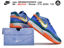 Giày bóng rổ cổ thấp Nike Ja 1 Xanh Dương Cam nam chuyên outdoor replica 1:1 real chính hãng giá rẻ tốt nhất tại NeverStopShop.com HCM