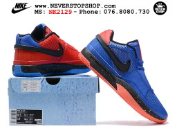Giày bóng rổ cổ thấp Nike Ja 1 Xanh Dương Đỏ nam chuyên outdoor replica 1:1 real chính hãng giá rẻ tốt nhất tại NeverStopShop.com HCM