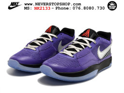 Giày bóng rổ cổ thấp Nike Ja 1 Tím Đen nam chuyên outdoor replica 1:1 real chính hãng giá rẻ tốt nhất tại NeverStopShop.com HCM