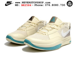 Giày bóng rổ cổ thấp Nike Ja 1 Kem Nâu nam chuyên outdoor replica 1:1 real chính hãng giá rẻ tốt nhất tại NeverStopShop.com HCM