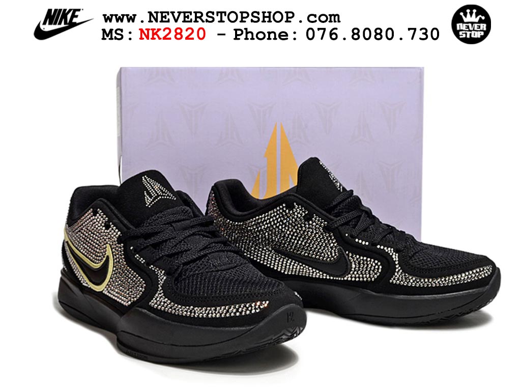 Giày bóng rổ cổ thấp Nike Ja 2 Đen Vàng nam chuyên outdoor replica 1:1 best batch chính hãng giá rẻ tốt nhất tại NeverStopShop.com HCM