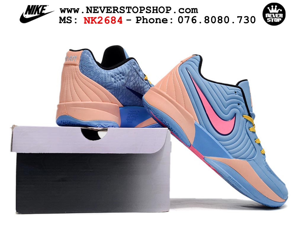 Giày bóng rổ cổ thấp Nike Ja 2 Xanh Dương Hồng nam chuyên outdoor replica 1:1 best batch chính hãng giá rẻ tốt nhất tại NeverStopShop.com HCM