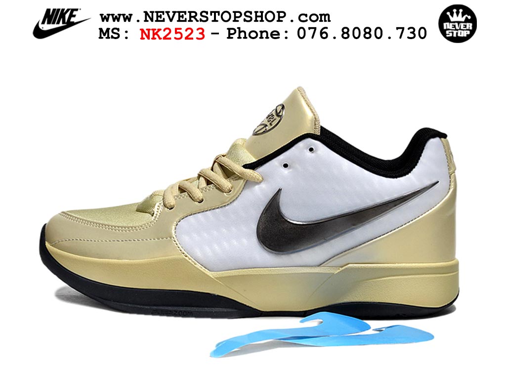 Giày bóng rổ cổ thấp Nike Ja 2 Vàng Trắng nam chuyên outdoor replica 1:1 best batch chính hãng giá rẻ tốt nhất tại NeverStopShop.com HCM