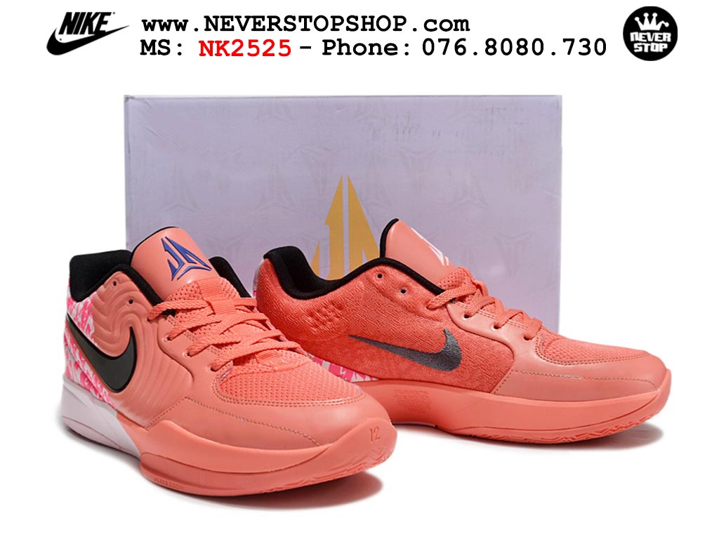 Giày bóng rổ cổ thấp Nike Ja 2 Đỏ Trắng nam chuyên outdoor replica 1:1 best batch chính hãng giá rẻ tốt nhất tại NeverStopShop.com HCM