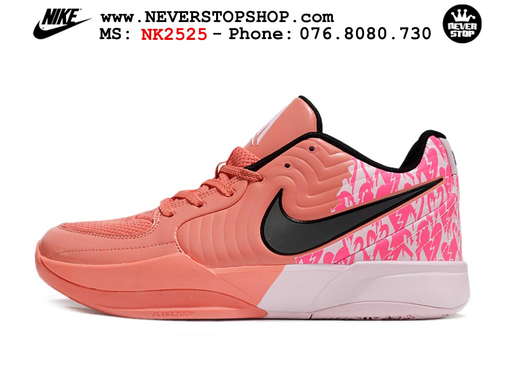 Giày bóng rổ cổ thấp Nike Ja 2 Đỏ Trắng nam chuyên outdoor replica 1:1 best batch chính hãng giá rẻ tốt nhất tại NeverStopShop.com HCM