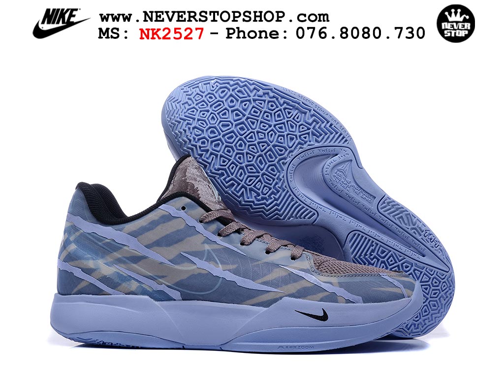 Giày bóng rổ cổ thấp Nike Ja 2 Xanh Dương Tím nam chuyên outdoor replica 1:1 best batch chính hãng giá rẻ tốt nhất tại NeverStopShop.com HCM