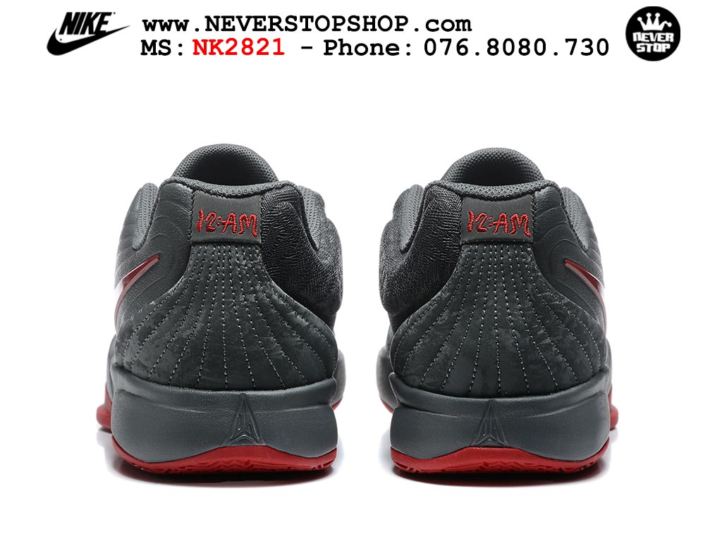 Giày Nike Ja 2 Xám Đỏ bóng rổ nam nữ Ja Morant giá tốt tại NeverStop Basketball Sneaker Shop Giày bóng rổ cổ thấp Nike Ja 2 Xám Đỏ nam chuyên outdoor replica 1:1 best batch chính hãng giá rẻ tốt nhất tại NeverStopShop.com HCM