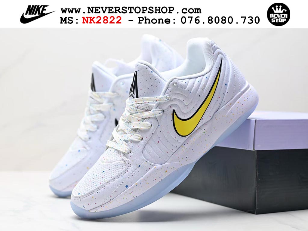 Giày Nike Ja 2 Trắng Vàng bóng rổ nam nữ Ja Morant giá tốt tại NeverStop Basketball Sneaker Shop Giày bóng rổ cổ thấp Nike Ja 2 Trắng Vàng nam chuyên outdoor replica 1:1 best batch chính hãng giá rẻ tốt nhất tại NeverStopShop.com HCM