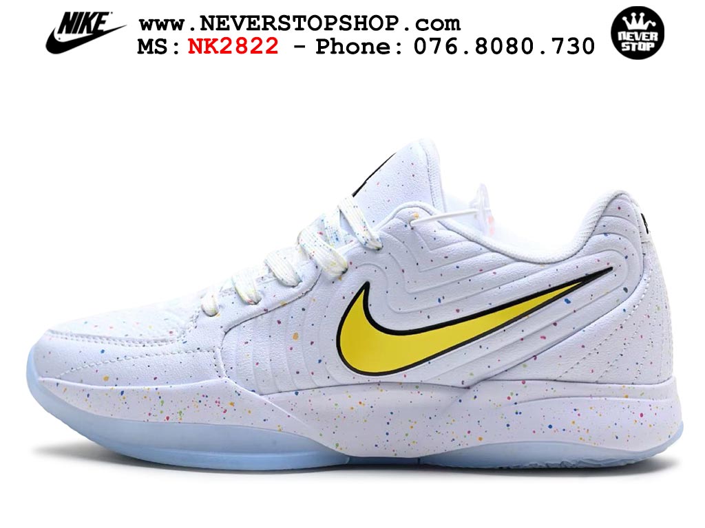 Giày Nike Ja 2 Trắng Vàng bóng rổ nam nữ Ja Morant giá tốt tại NeverStop Basketball Sneaker Shop Giày bóng rổ cổ thấp Nike Ja 2 Trắng Vàng nam chuyên outdoor replica 1:1 best batch chính hãng giá rẻ tốt nhất tại NeverStopShop.com HCM