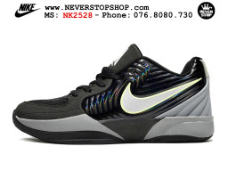 Giày bóng rổ cổ thấp Nike Ja 2 Đen Xám nam chuyên outdoor replica 1:1 best batch chính hãng giá rẻ tốt nhất tại NeverStopShop.com HCM