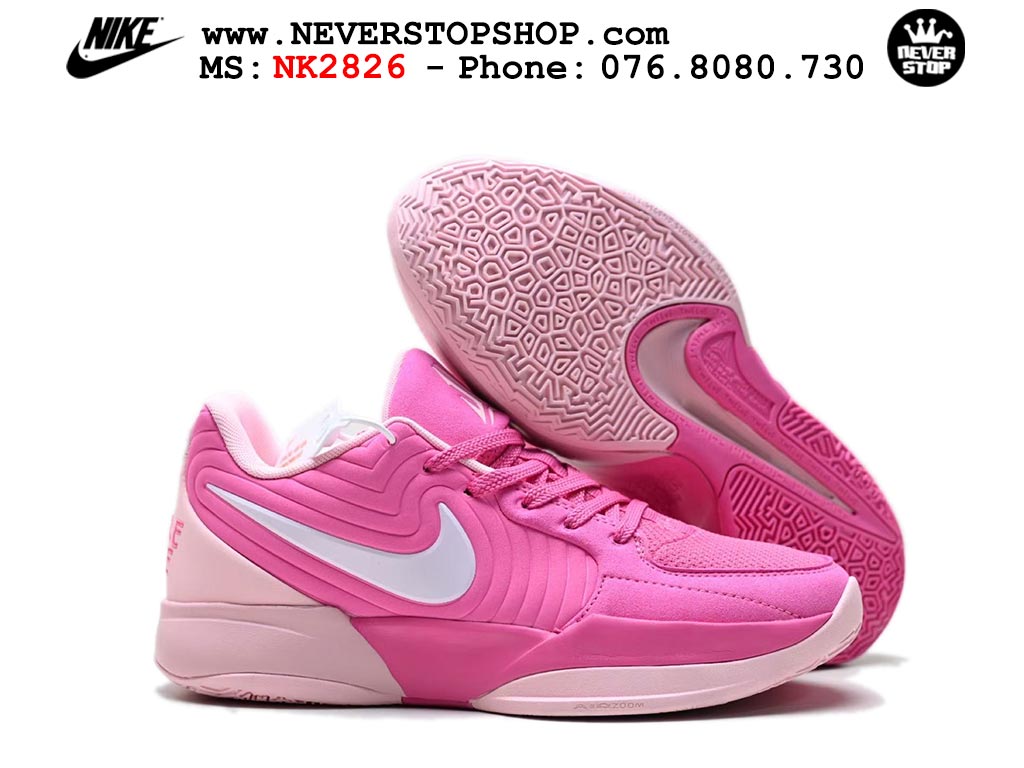 Giày Nike Ja 2 Hồng Trắng bóng rổ nam nữ Ja Morant giá tốt tại NeverStop Basketball Sneaker Shop Giày bóng rổ cổ thấp Nike Ja 2 Hồng Trắng nam chuyên outdoor replica 1:1 best batch chính hãng giá rẻ tốt nhất tại NeverStopShop.com HCM